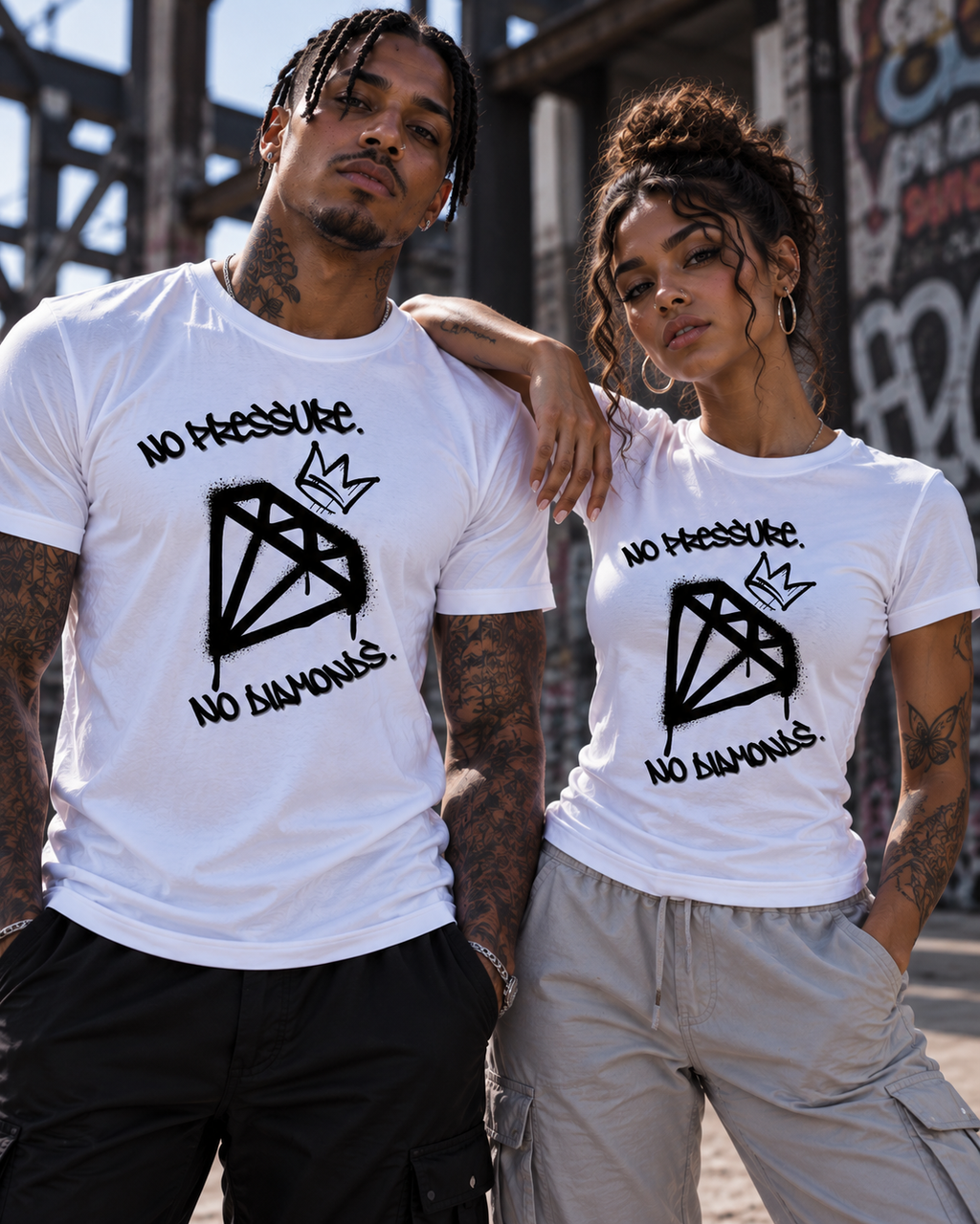 Unisex T-Shirt "No pressure, No diamonds."