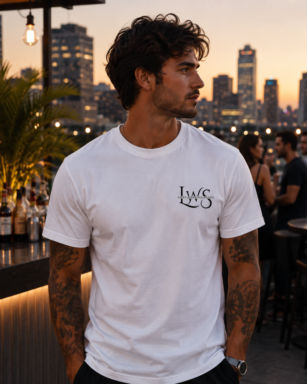 LWS Men's Plain T-shirt