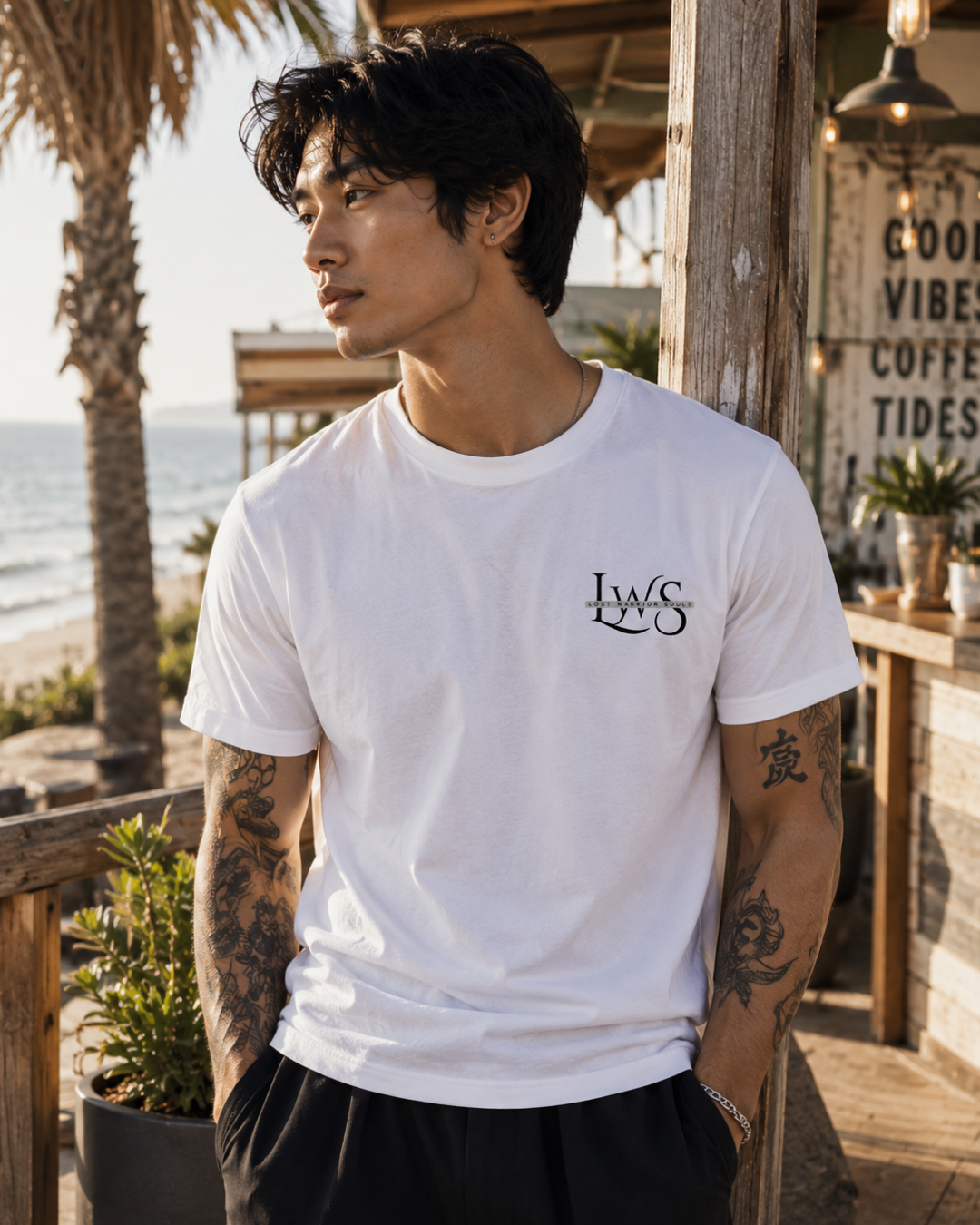 LWS Men's Plain T-shirt