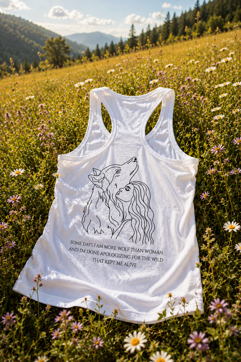 LWS Women's Racerback vest- Wolf