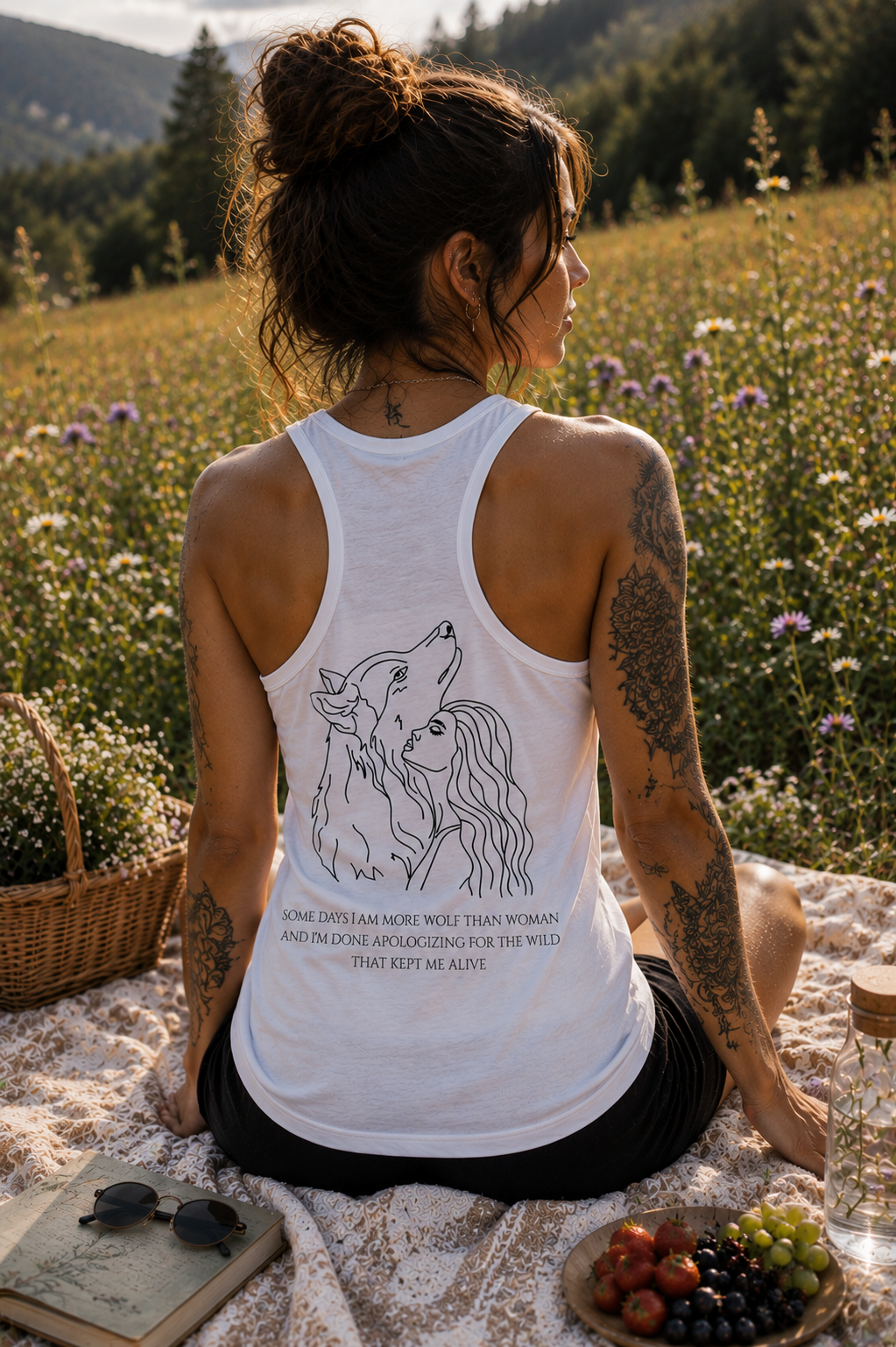 LWS Women's Racerback vest- Wolf