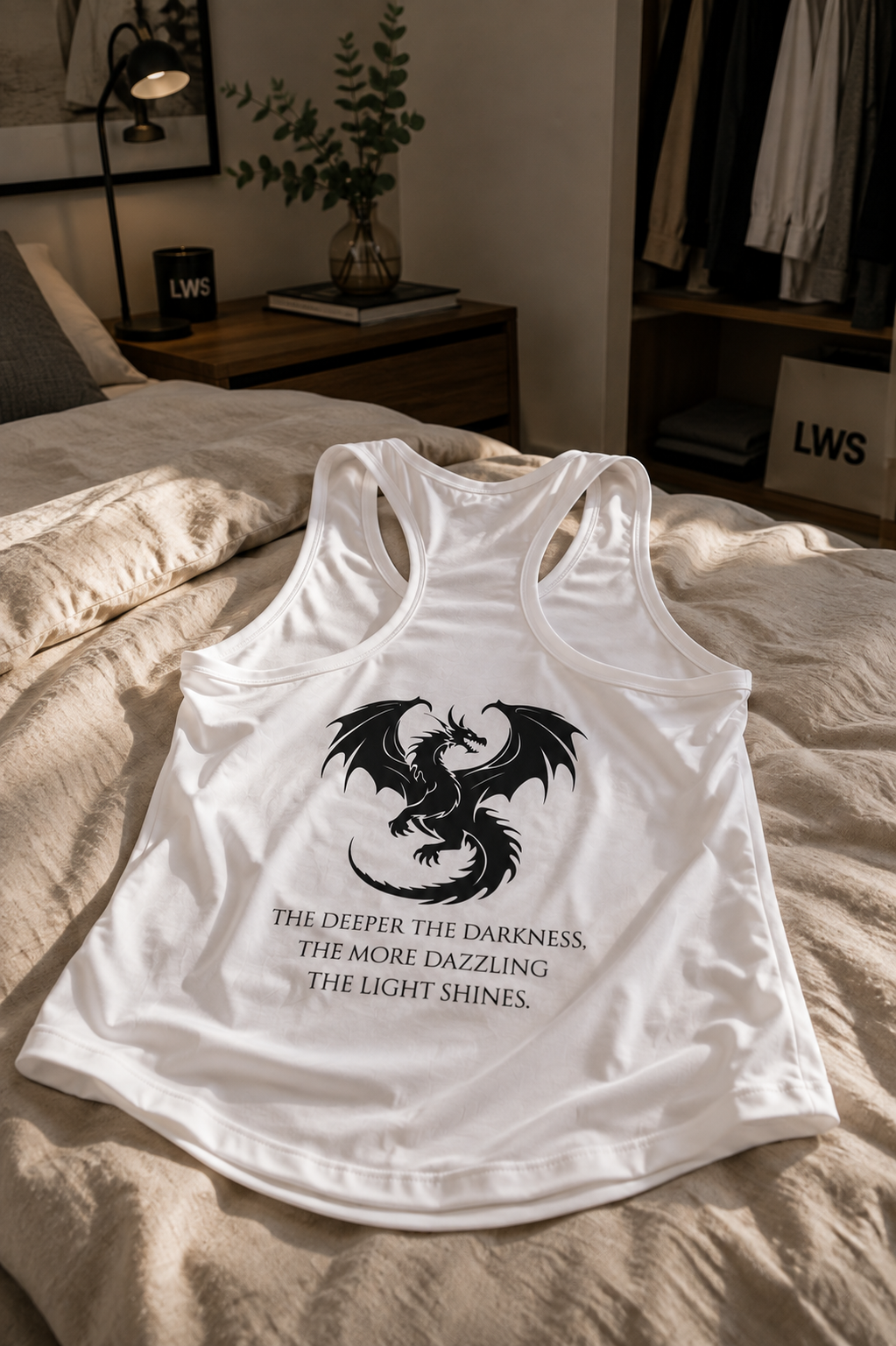 LWS Women's Racerback vest- Dragon