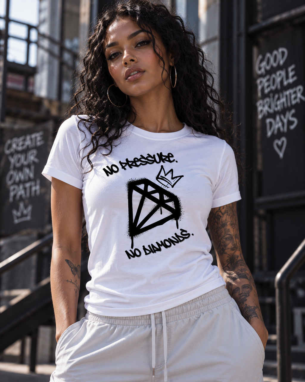 Unisex T-Shirt "No pressure, No diamonds."