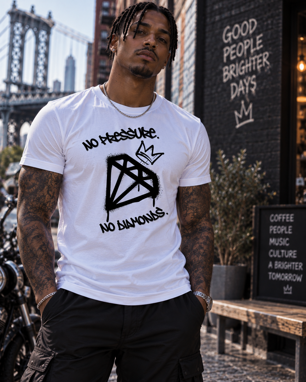 Unisex T-Shirt "No pressure, No diamonds."