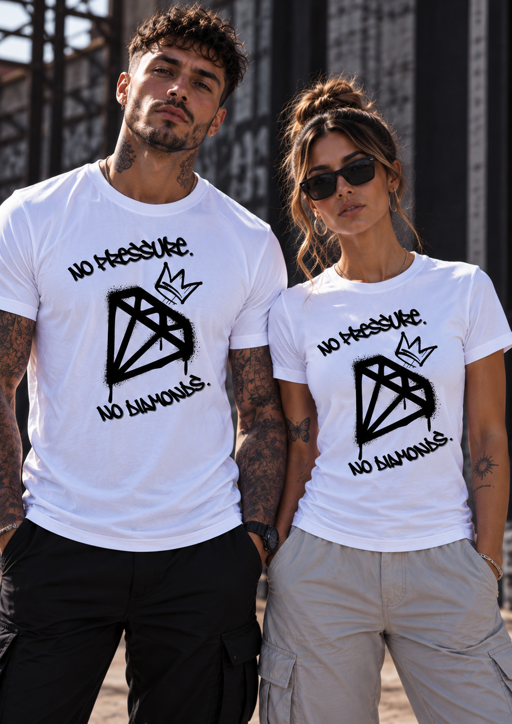 Unisex T-Shirt "No pressure, No diamonds."