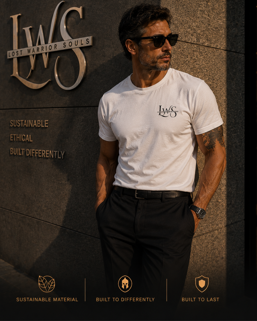 LWS Men's Plain T-shirt